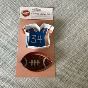 Jersey & Football Cookie Cutter set